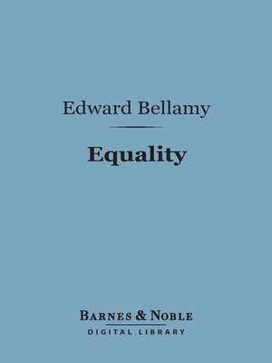 cover image of Equality (Barnes & Noble Digital Library)